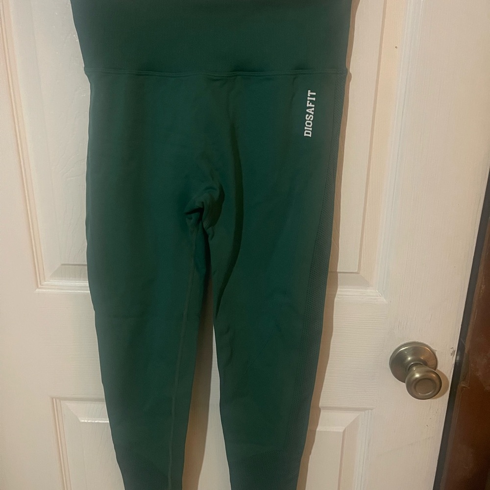 High-Waist Forest Green Leggings